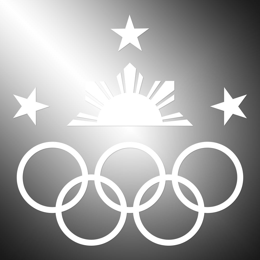 Olympics Philippines Sticker Decals (die cut not printed)