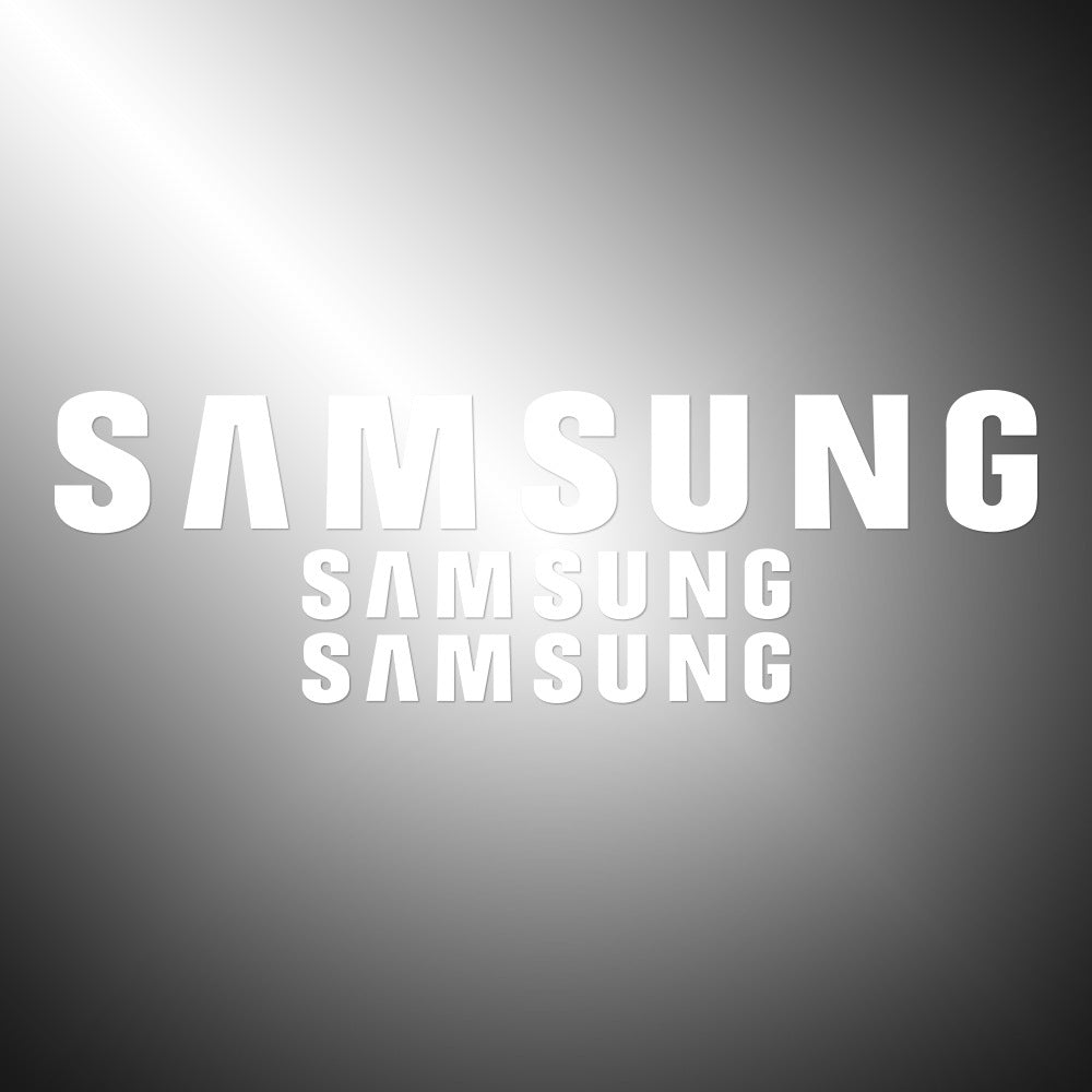 Samsung 3X Sticker Decals (not printed) dual color