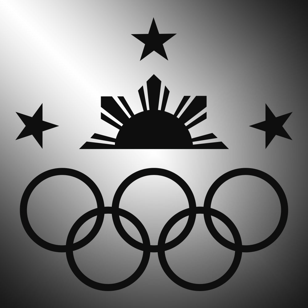 Olympics Philippines Sticker Decals (die cut not printed)