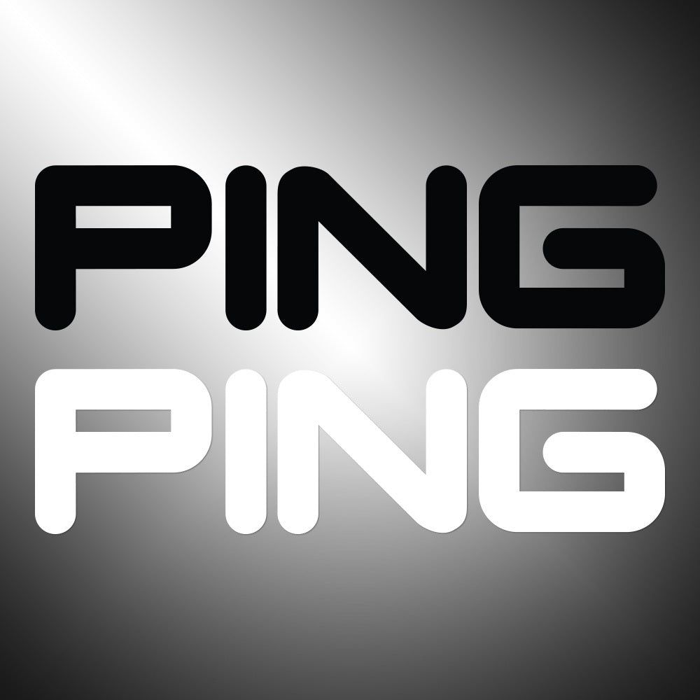 Ping Sticker Decals (die cut not printed)