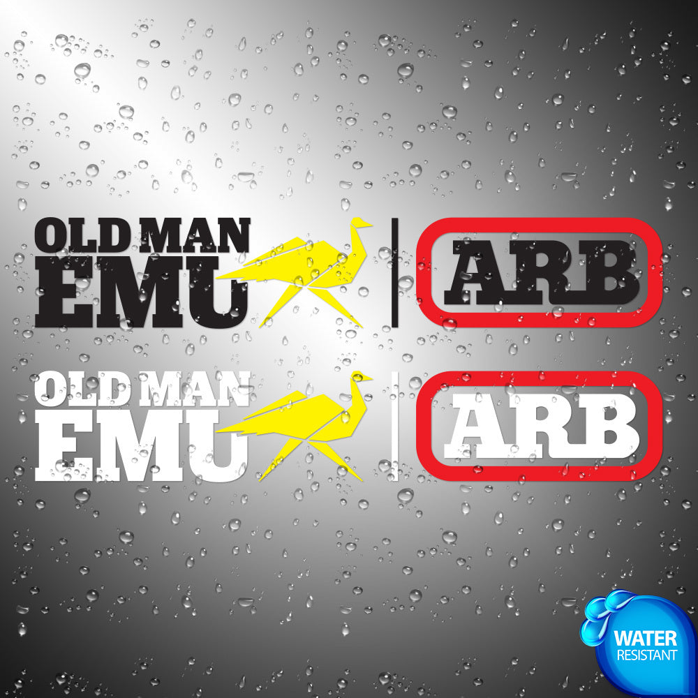 Old Man EMU ARB Sticker Decal (die cut not printed) dual colors