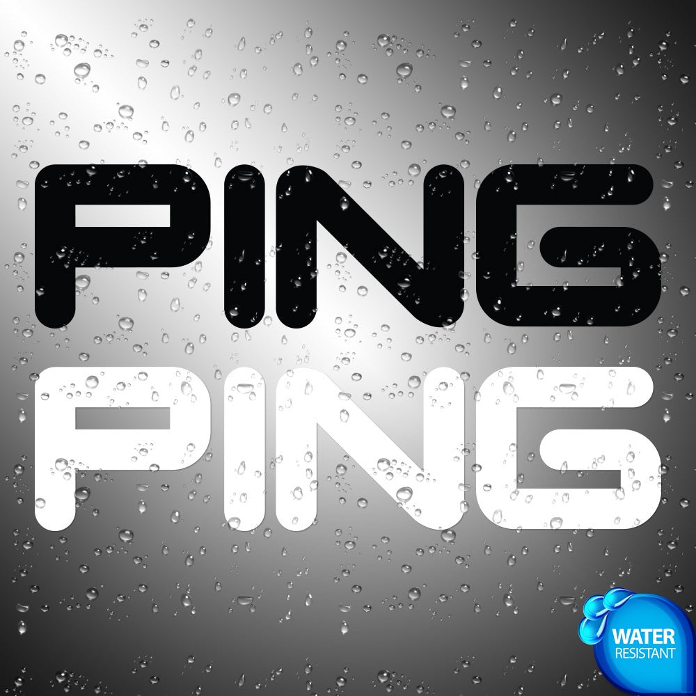 Ping Sticker Decals (die cut not printed)