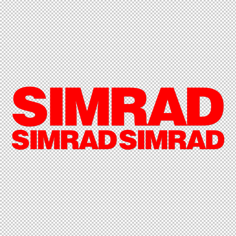 Simrad 3X Sticker Decals (not printed)