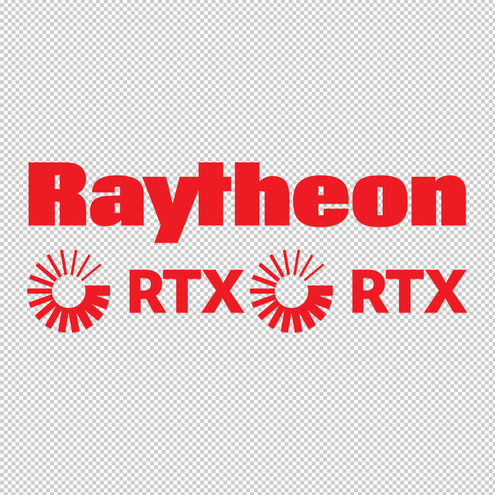 3X Raytheon RTX Sticker Decals (not printed)