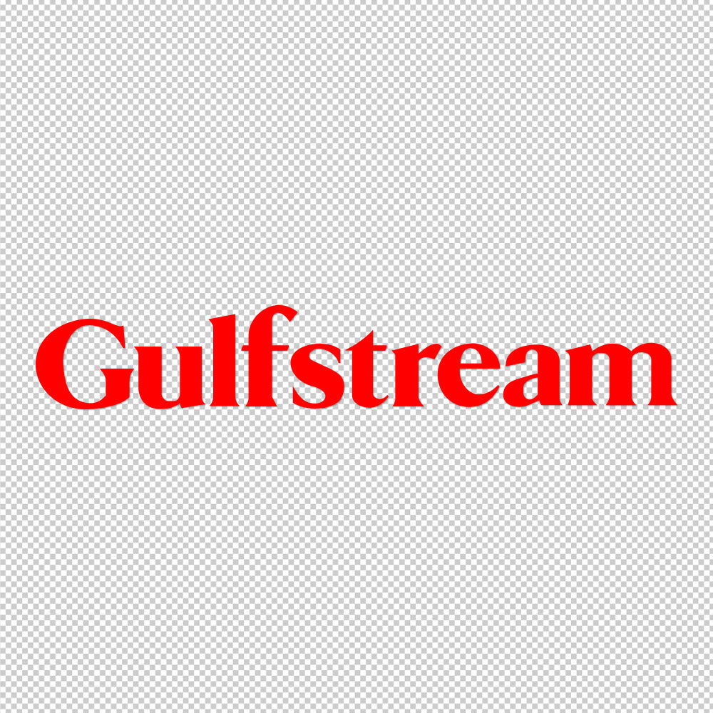 Gulfstream Sticker Decals (die cut not printed)