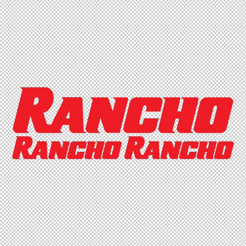 3X Rancho Sticker Decals (not printed)