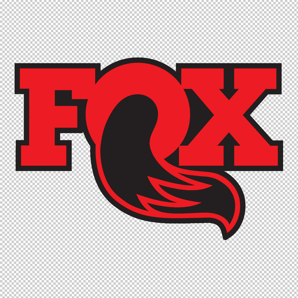 Fox Shocks 4x4 Stickers Decals (die cut not printed) dual colors