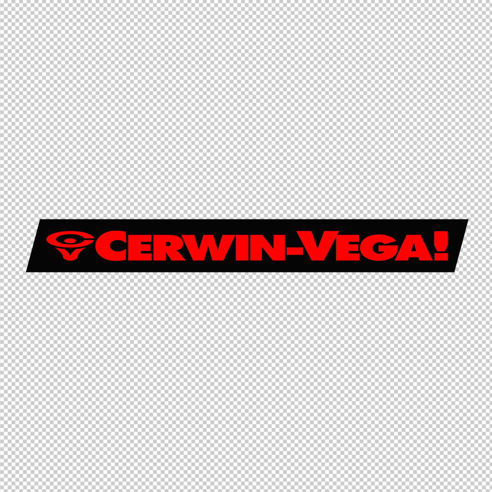 Cerwin Vega Sticker Decals (not printed) dual color