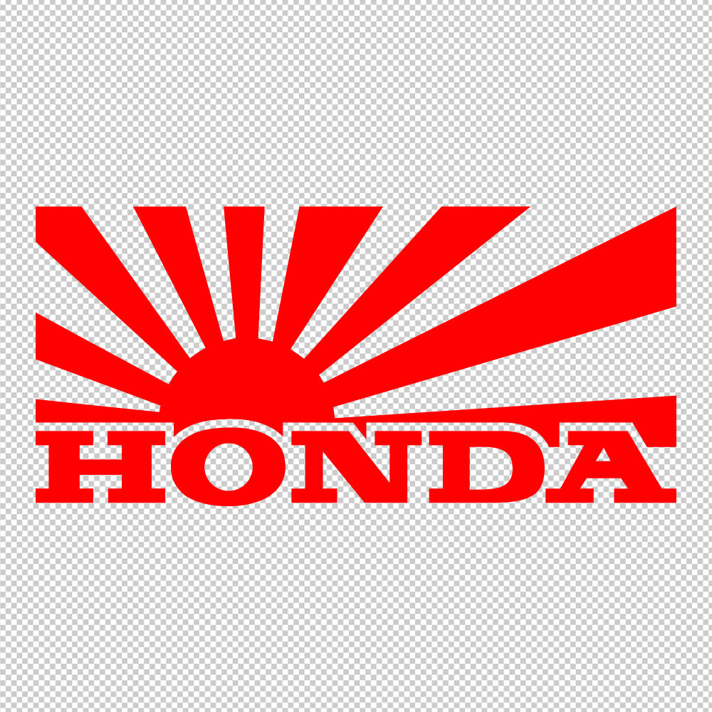 Honda Japan Rising Sun Sticker Decals (die cut not printed)