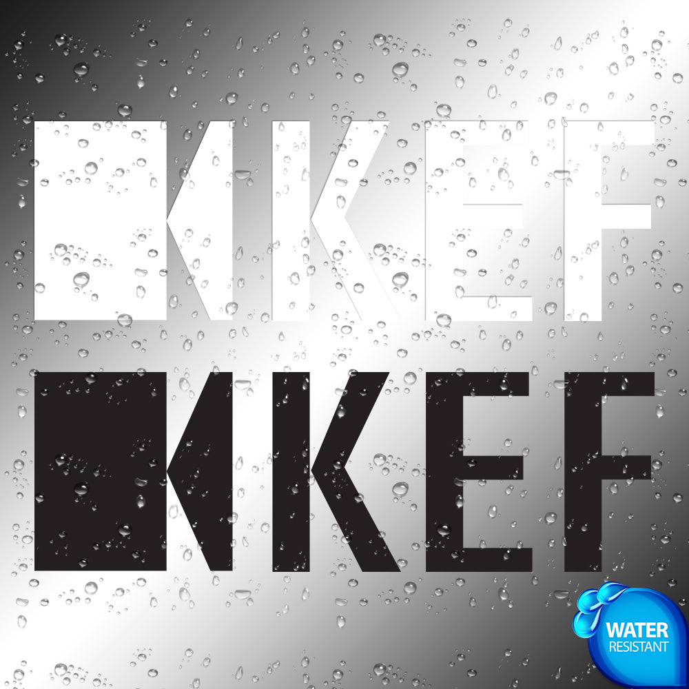 KEF Sticker Decals (die cut not printed)
