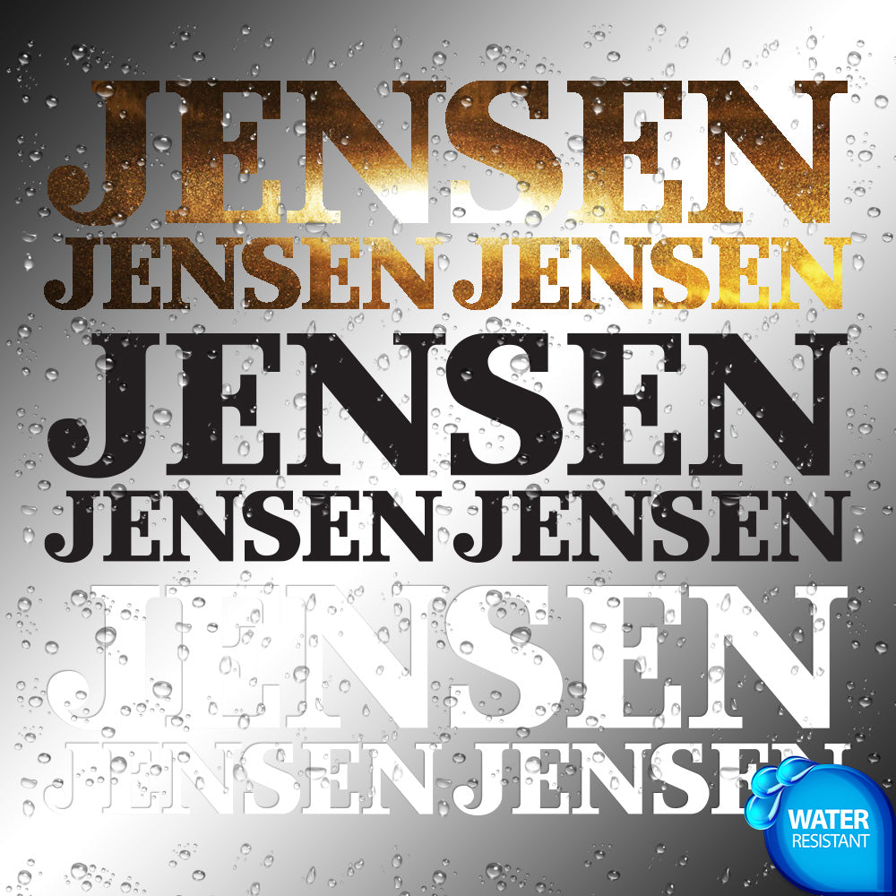 Jensen Sticker Decals (not printed)