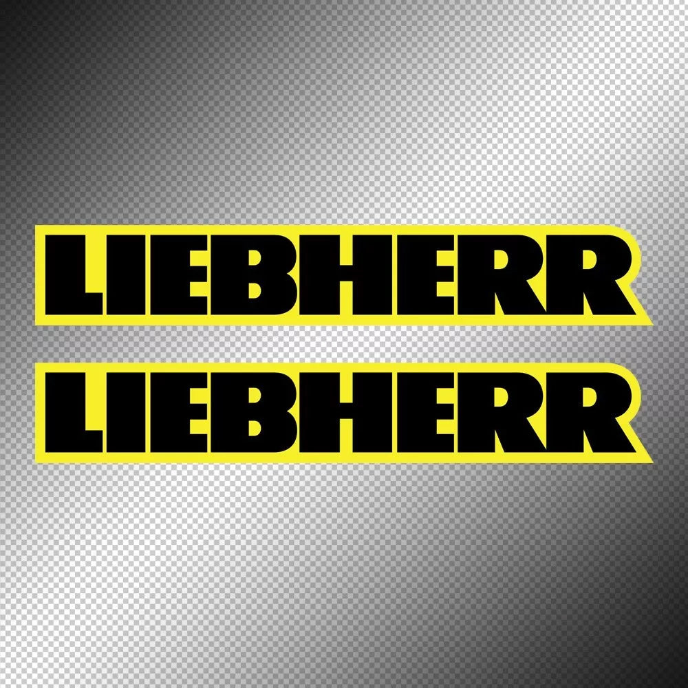 Liebherr Sticker Decals (not printed) dual color
