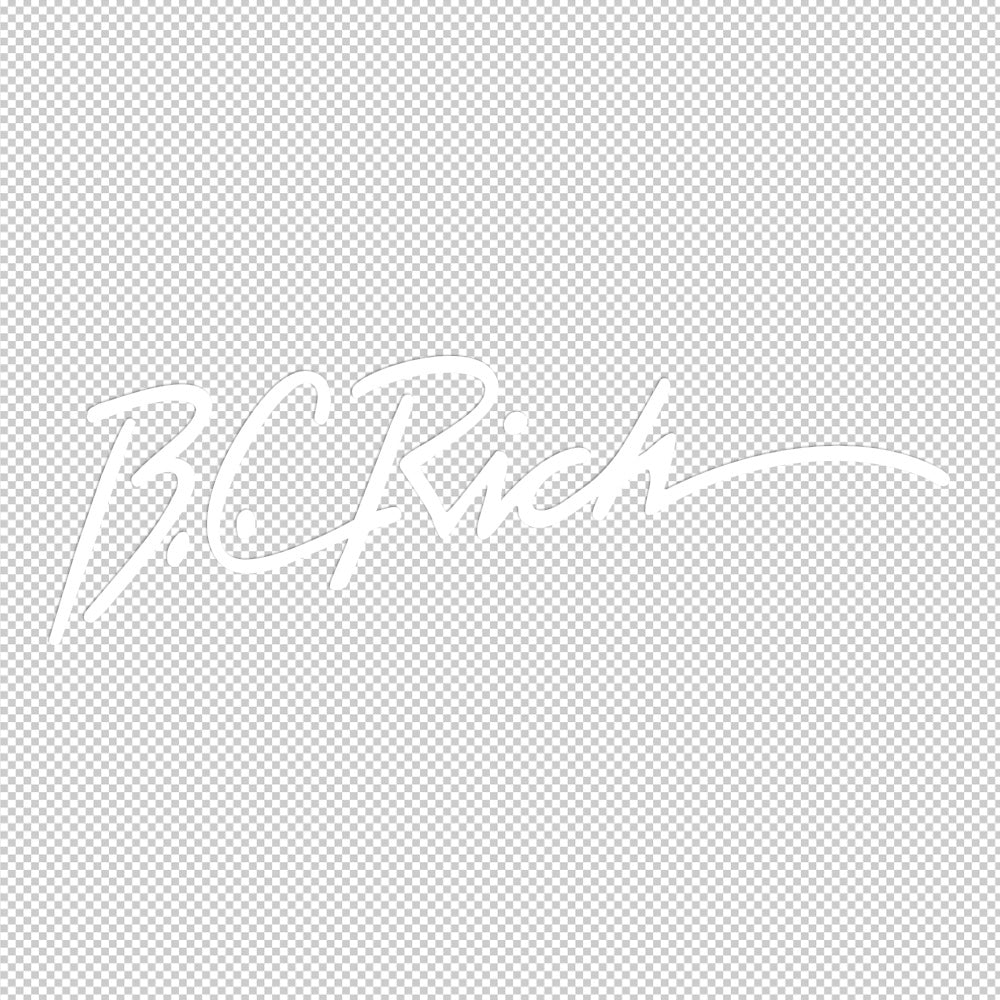 BC Rich Sticker Decals (die cut not printed)