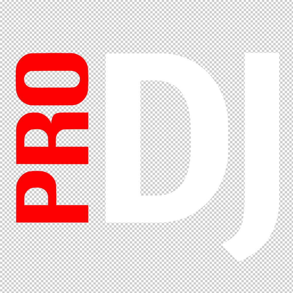 pro dj decals white