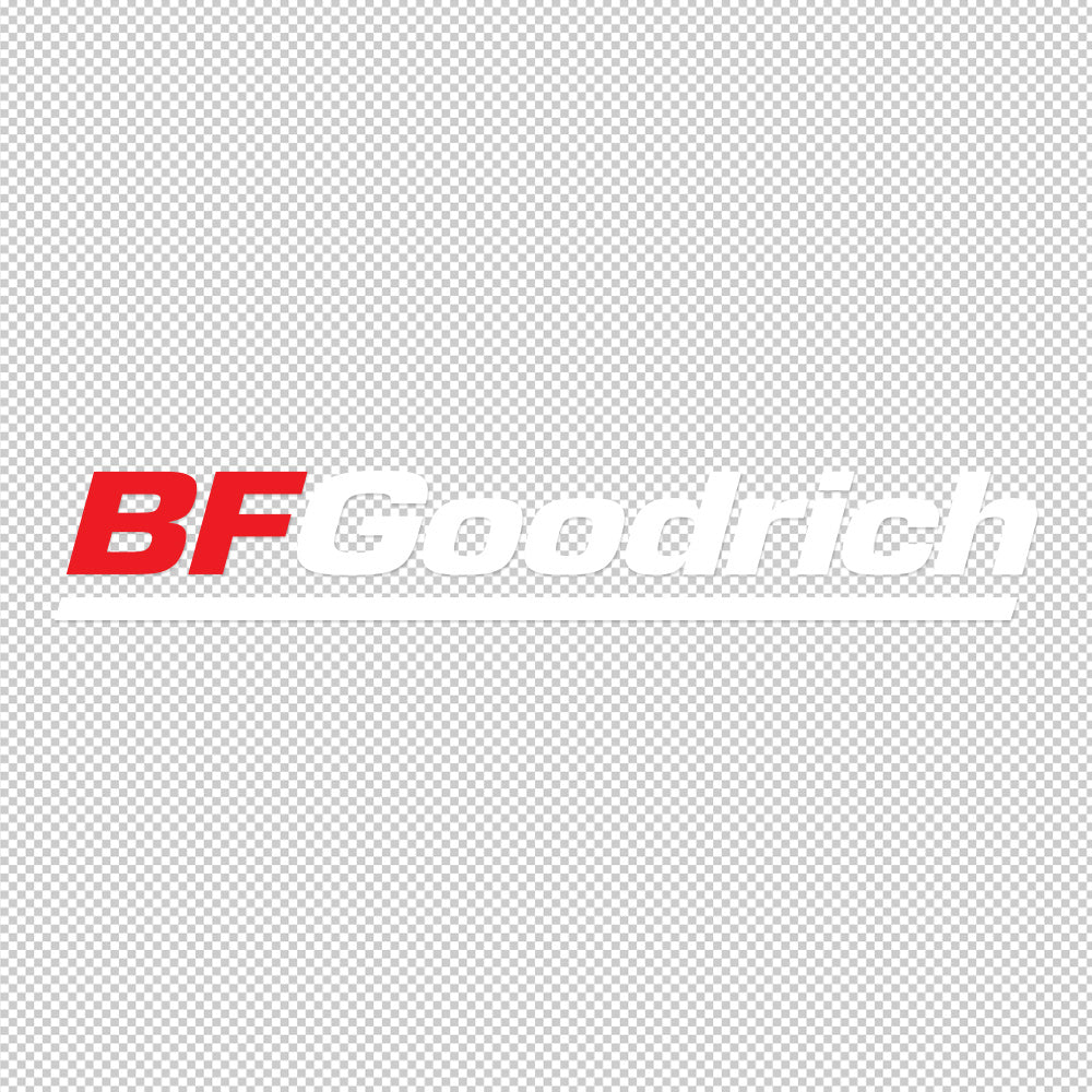 BF Goodrich Sticker Decals (die cut not printed) dual colors