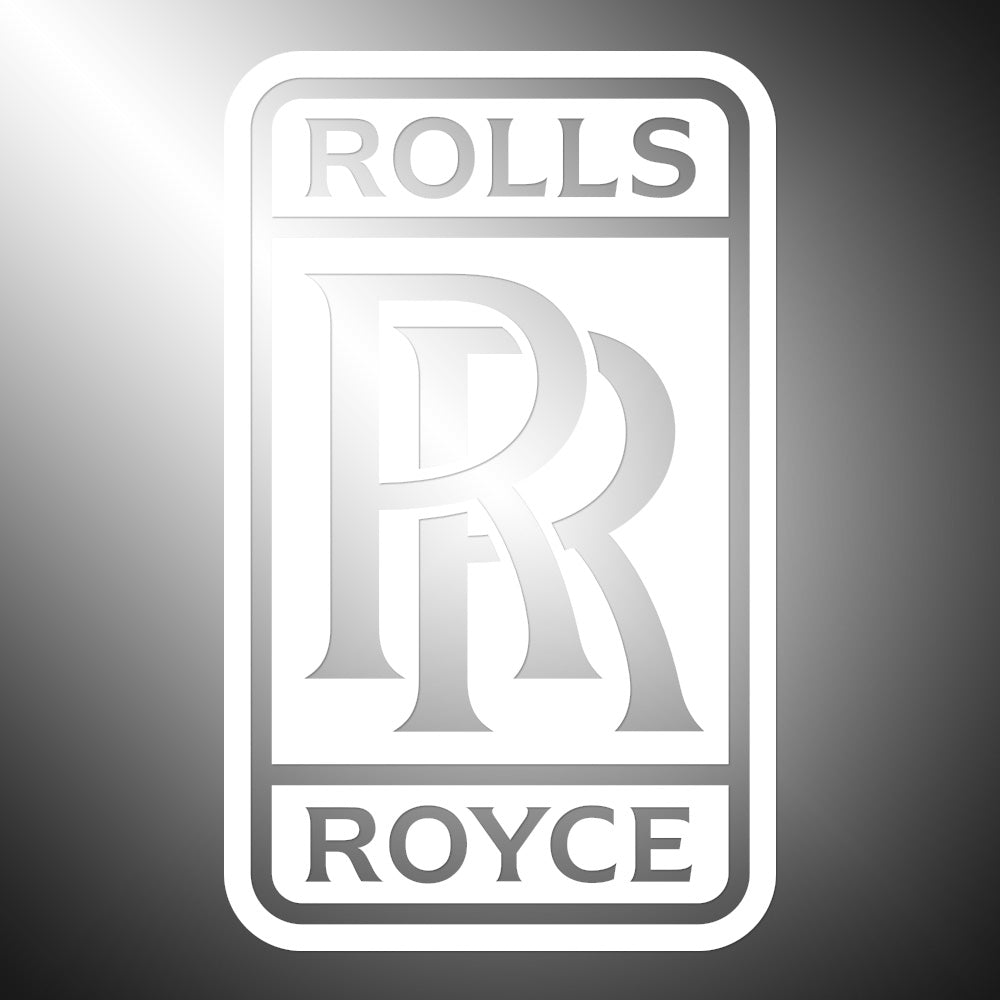 Rolls Royce Sticker Decals 8" high Large (not printed)