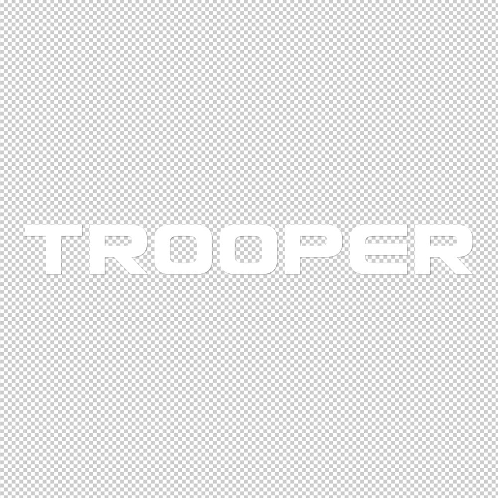 Isuzu Trooper Sticker Decals (die cut not printed)