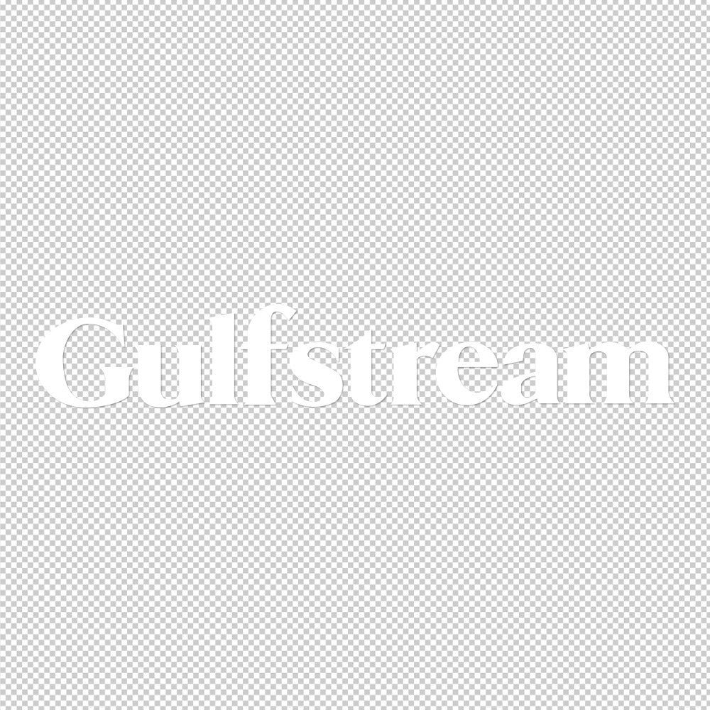 Gulfstream Sticker Decals (die cut not printed)