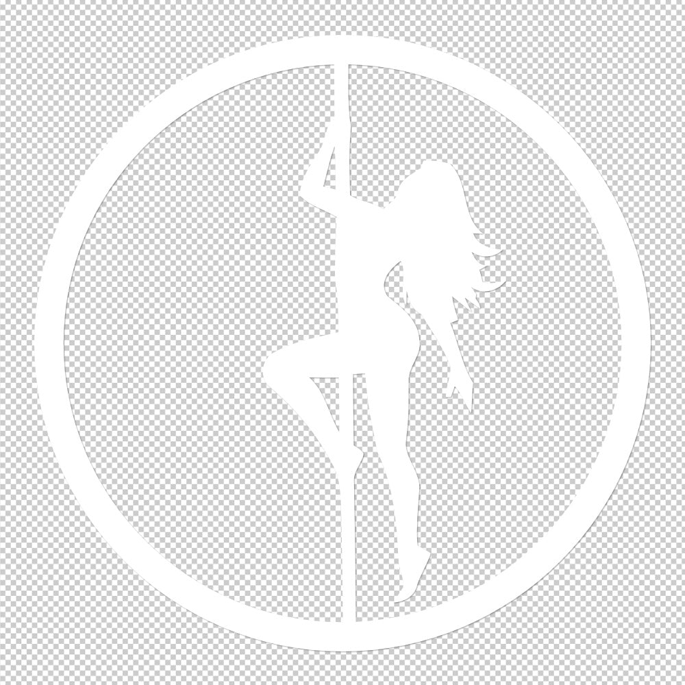 Sexy Pole Dancer Sticker Decals (die cut not printed)