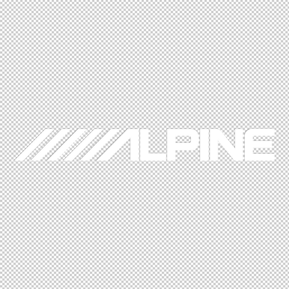Alpine Gold Chrome Sticker Decals (not printed)