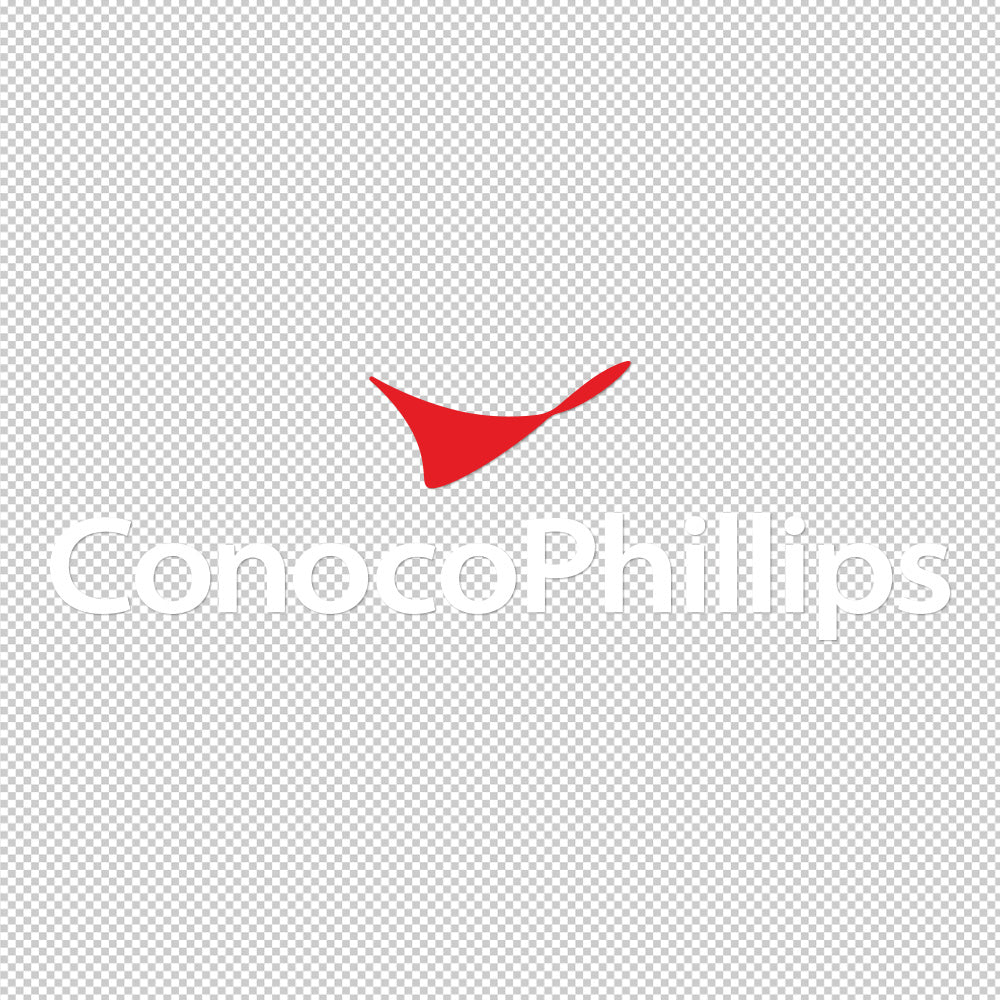 Conoco Phillips Sticker Decals die-cut (not printed) dual color