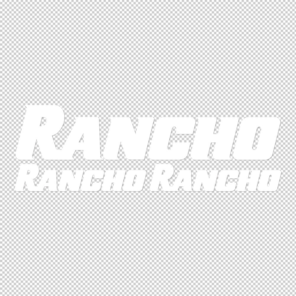 3X Rancho Sticker Decals (not printed)