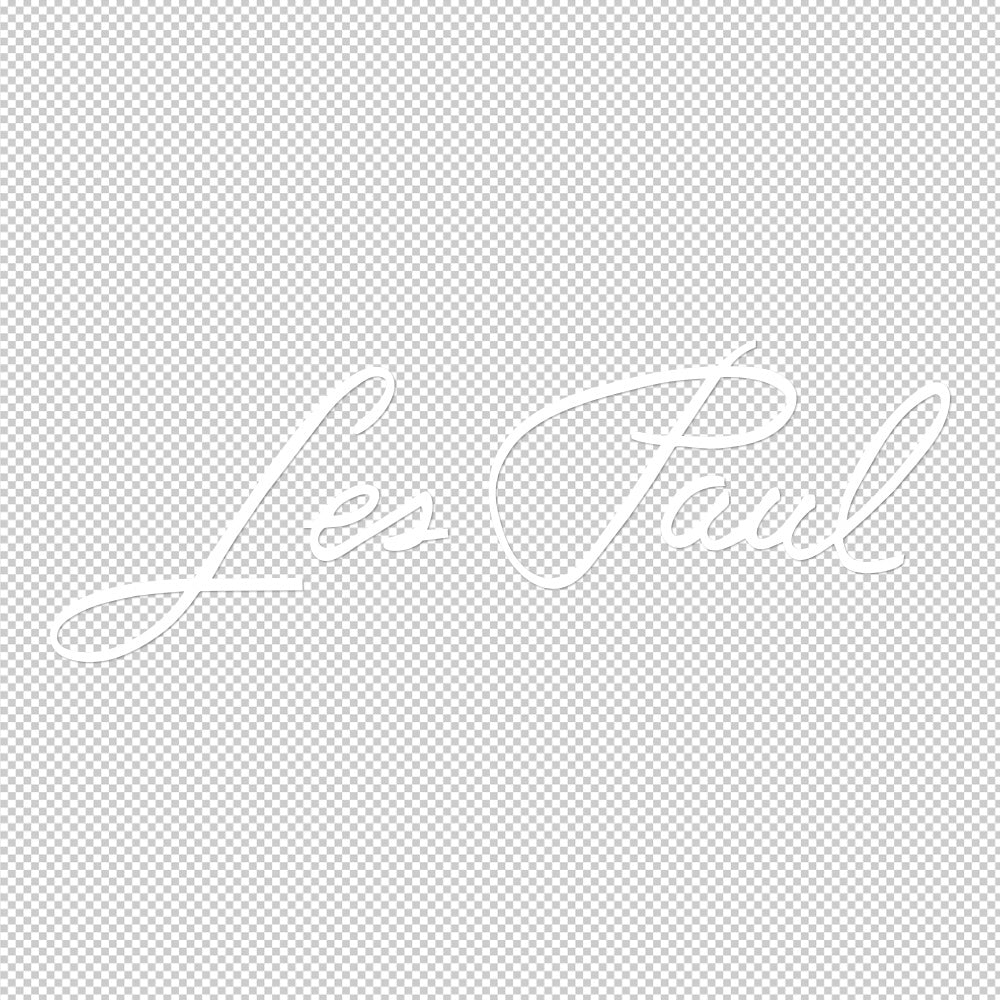Les Paul Guitars Sticker Decals (not printed)