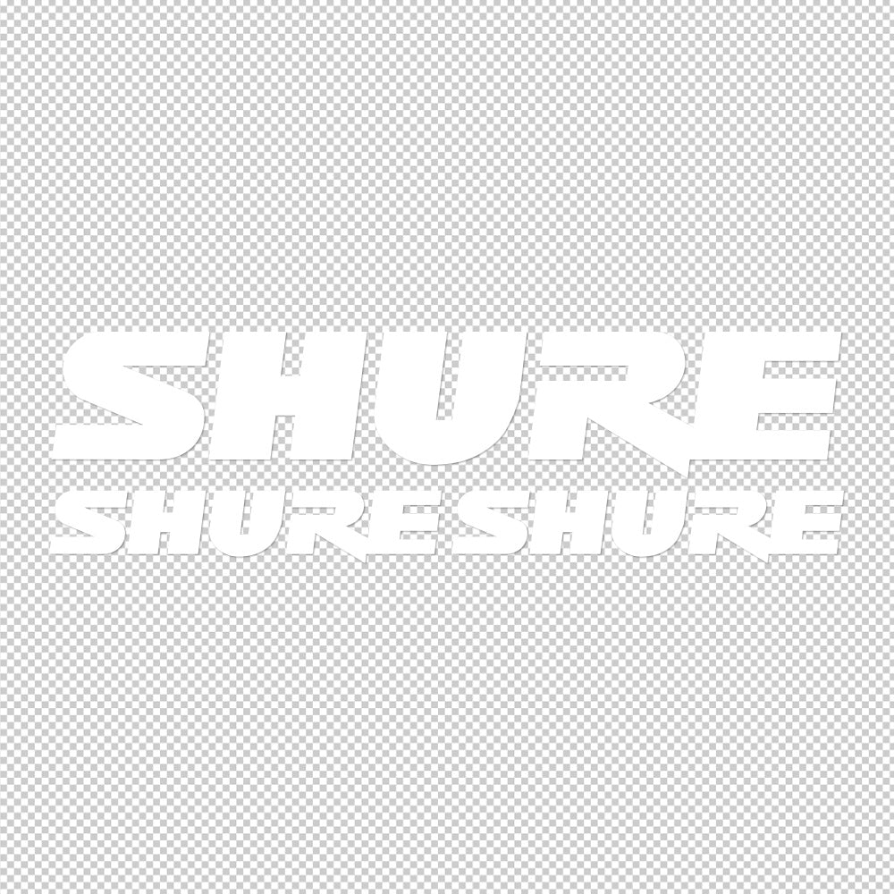 Shure 3X Sticker Decals (not printed)