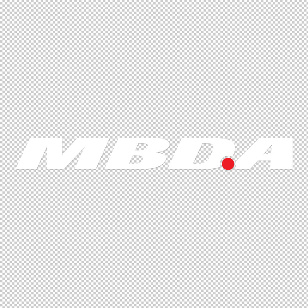 MBDA Defense Sticker Decals (die cut not printed) dual colors