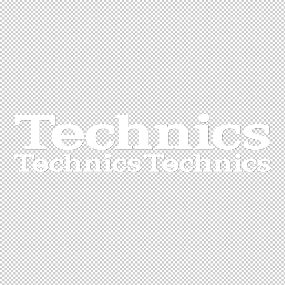 Technics 3X Sticker Decals (not printed)