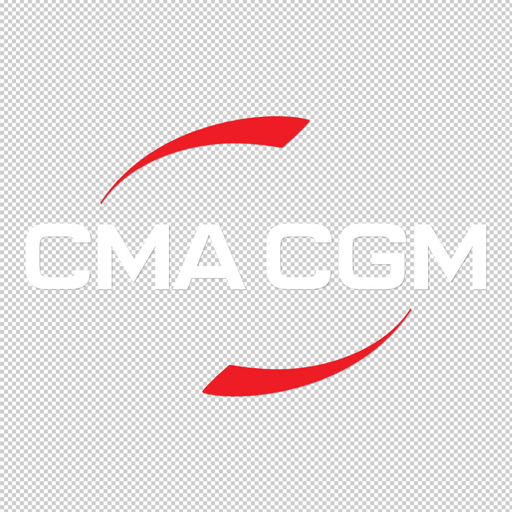 CMA CGM Sticker Decals (die cut not printed) dual colors