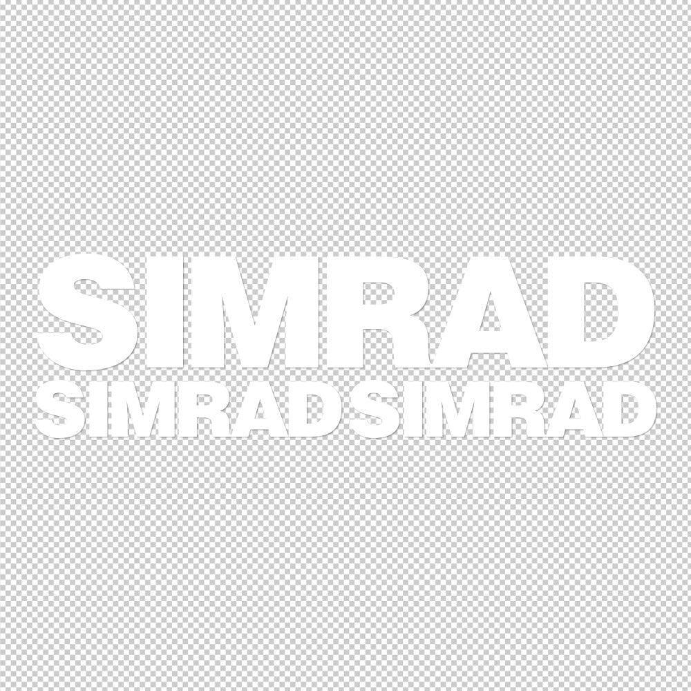 Simrad 3X Sticker Decals (not printed)