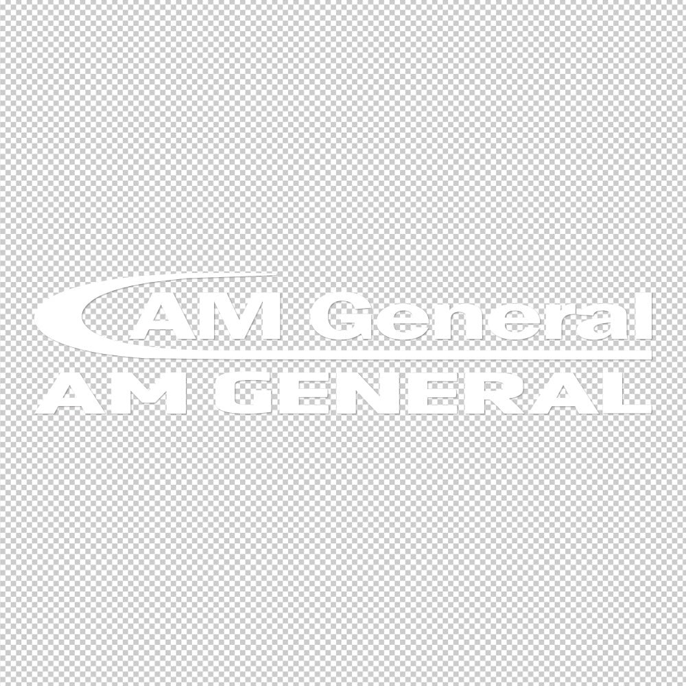 AM General Sticker Decals (die cut not printed)