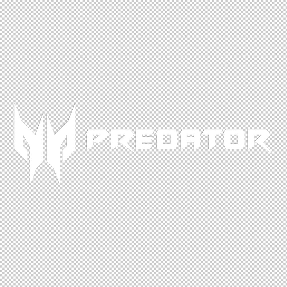 Acer Predator Sticker Decals (die cut not printed)