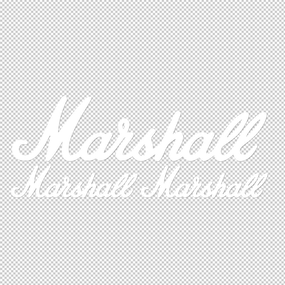 Marshall 3X Sticker Decals (not printed)