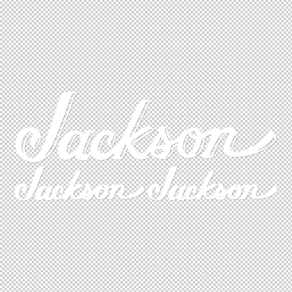 Jackson Guitars 3X Sticker Decals (not printed)