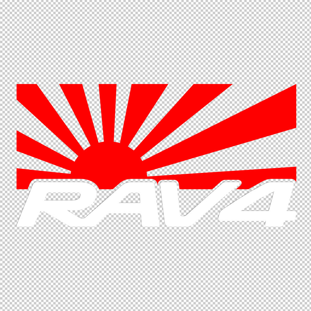 Toyota Japan Rav4 Sticker Decals (not printed)