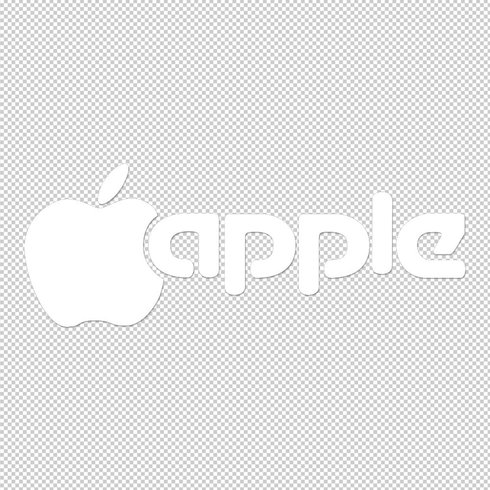 Apple Classic Sticker Decals (die cut not printed)