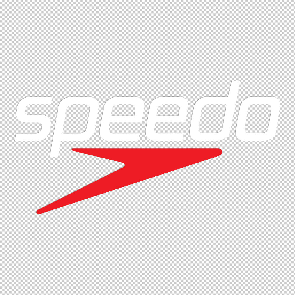 speedo white sticker