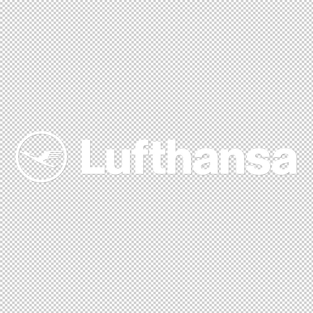Lufthansa Airlines Sticker Decals (die cut not printed)