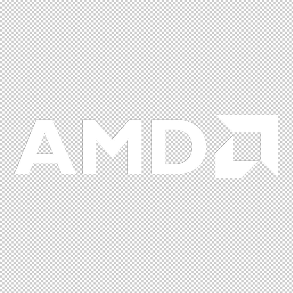 AMD Sticker Decals (die cut not printed)
